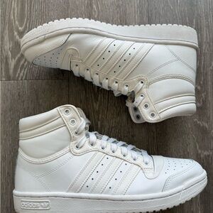 Adidas - White High-Top Sneakers - Men’s 8 (Women’s 9)